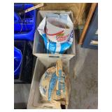 Waukesha Shur-Tred Barnlime and Diamond Salt Bags with Prairie Farms Bucket