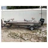 Champion Bass Boat with Mercury XR2 150 Outboard Motor and Trailer