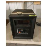 Comfort Zone Black Electric Space Heater with Digital Display and Remote Control