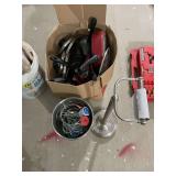 Box of Assorted Cookware Including Pots, Pans, and Lids