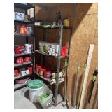 Shop Contents Lot with Pneumatic Tools, Fasteners, and Storage Bins