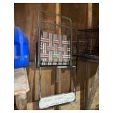 Folding Lawn Chair with Metal Frame and Woven Webbing