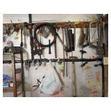 Assorted Workshop Tools, Hoses, and Hardware Lot