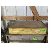Assorted Brass Pipe Thread Fittings in Metal Organizer Box