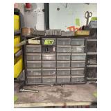 Parts Cabinet with Assorted Small Hardware