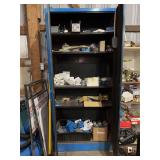 Metal Storage Cabinet with Electrical Supplies and Hardware Contents