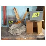 Square D Light Duty Disconnect Switch Box with Painting Supplies and Tools