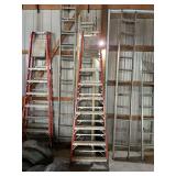 Assorted Ladders, Lot of Six