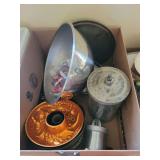 Assorted Kitchenware and Bakeware Lot Including Ice Cream Freezer and Mold