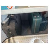 Lot of Three Suitcases Including Jaguar Tweed and Hardside Cases