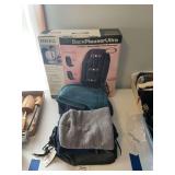 HoMedics BackPleaserUltra 5-Motor Wave Action Seat Massager with Heat and Assorted Textiles