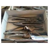 Assorted Metal Pliers and Hand Tools Lot