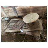Wooden Cable Spool and Architectural Salvage Lot