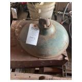 Industrial Green Porcelain Enamel Dome Light Fixture