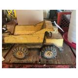 Tonka Pressed Steel Yellow Dump Truck Toy