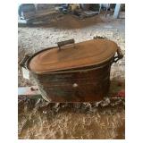 Atlantic Oval Metal Boiler Tub with Lid and Wooden Handles