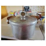 National Pressure Cooker Co. No. 7 Pressure Canner and Cooker with Pressure Gauge and Wire Rack