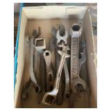 Assorted Metal Farm Implement Wrenches Including BF Avery and Sons Co