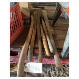 Assorted Wooden Tool Handles