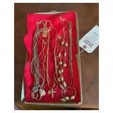 Assorted Gold and Silver Tone Costume Jewelry Necklaces Lot