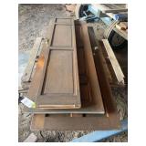 Set of Wooden Panel Doors with Hardware