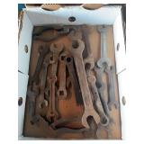 Assorted Lot of Metal Hand Wrenches and Clamp Tool