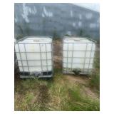 2 250 gallon Tank with cage