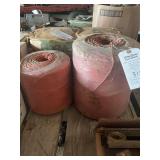 Two Spools of Orange Baler Twine