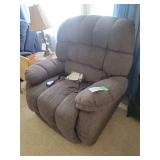 Best Home Furnishings Power Lift Recliner Chair in Brown Fabric