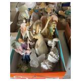 Collection of Assorted Resin Angel Figurines and Sculptures