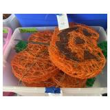 Halloween Pumpkin Tinsel Light Yard Decorations Set