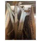 Assorted Metal Wrenches and Hand Tools in Box