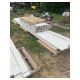 224’ of white Vinyl Fencing