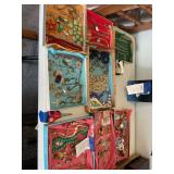 Costume Jewelry Assortment in Display Boxes