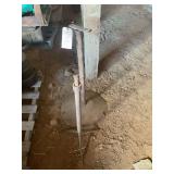 Metal Stand with Round Base and Adjustable Arm