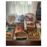 Comprehensive Sewing and Fabric Collection Lot