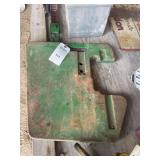 Green Cast Iron Tractor Front Weight