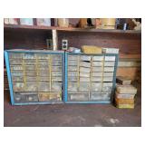 Assorted Hardware Cabinet Lot with Screws, Bolts, and Fasteners