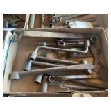 Assorted Metal Wrenches and Hand Tools Lot
