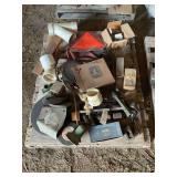 Assorted Pallet of John Deere Parts, PVC Fittings, and Shop Hardware