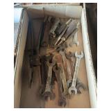 Assorted Box of Hand Tools, Wrenches, and Pliers