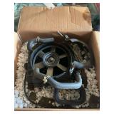 Vehicle Engine Cooling Radiator Assembly with Fan and Hoses