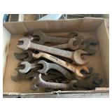 Assorted Metal Open End Wrenches Lot