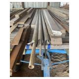 Assorted PVC Pipes and Metal Rods
