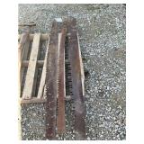 Assorted Long Crosscut Saws and Blades Lot
