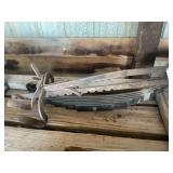 Metal Leaf Spring and Multi-Prong Grapple Hook Tool