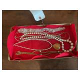 Assorted Necklace Lot Featuring Pearls Chains and Pendants