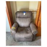 FlexSteel Power Recline and Lift Armchair in Taupe Upholstery