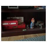 Assorted Collectibles Including Handy Andy Tool Set, Dopey Figure, and Metal Roller Skates