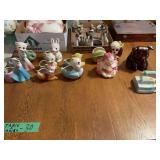 Assorted Ceramic Planters and Figurines Lot including Animal and Novelty Designs